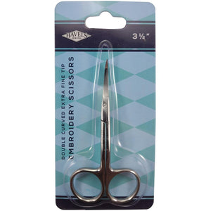 Embroidery Scissors (Double Curved Extra Fine Tip) 3.5" by Havel's