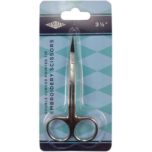 Embroidery Scissors (Double Curved Pointed Tip) 3.5" by Havel's