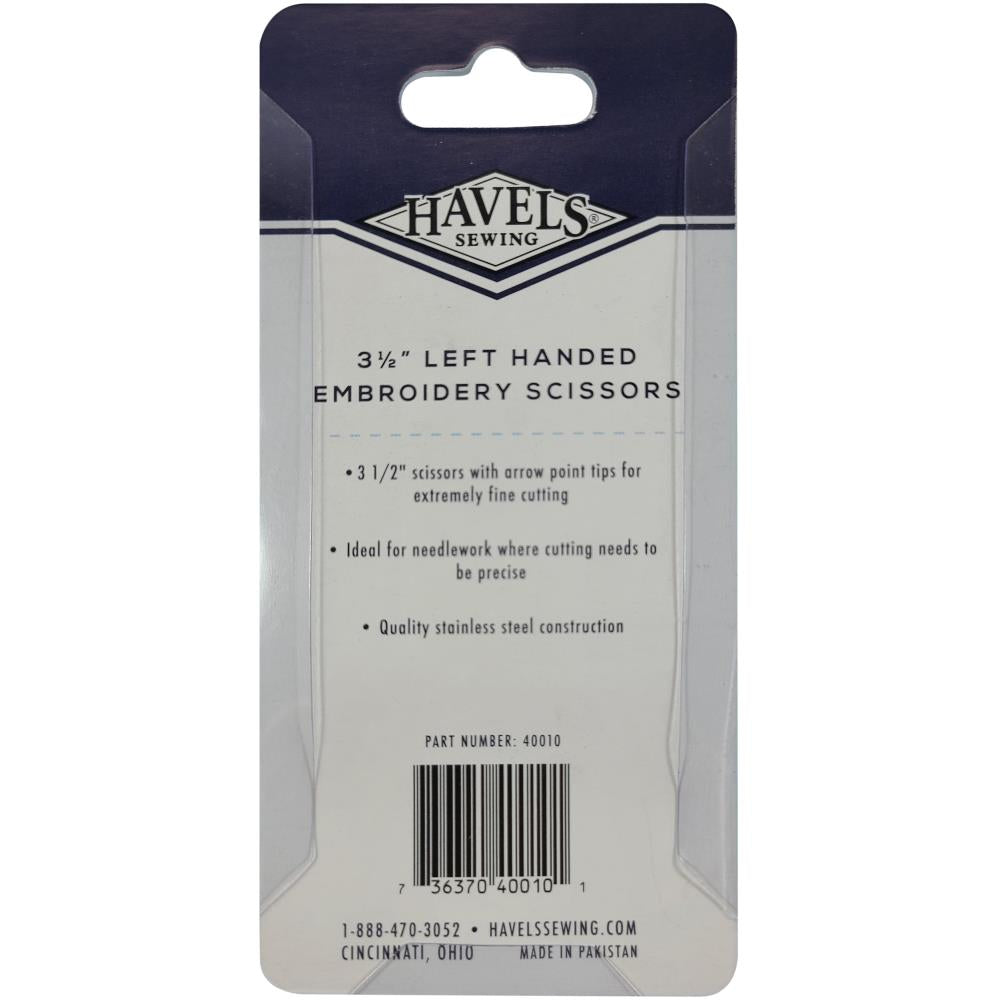 Embroidery Scissors (Left-Handed) 3.5" by Havel's