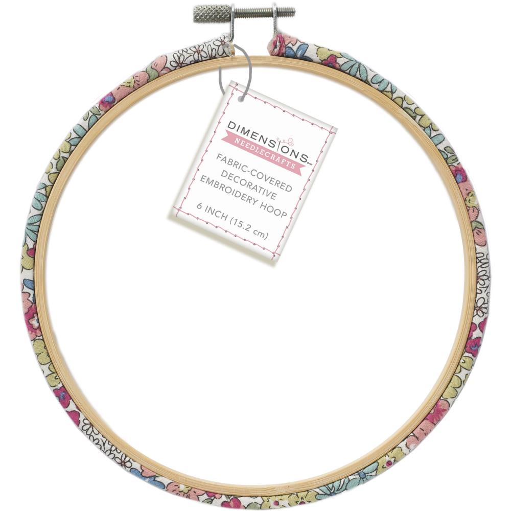 Fabric-Covered Embroidery Hoop, 6" Round by Dimensions