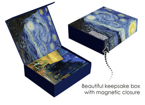 Fine Art Note Cards Gift Box Set,     "Starry Night" by Vincent Van Gogh