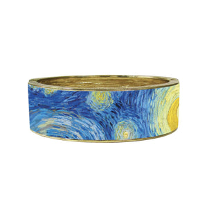 Fine Art Cuff Bracelet,     "Starry Night" by Vincent Van Gogh