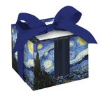 Load image into Gallery viewer, Fine Art Note Cube Box,     &quot;Starry Night&quot; by Vincent Van Gogh
