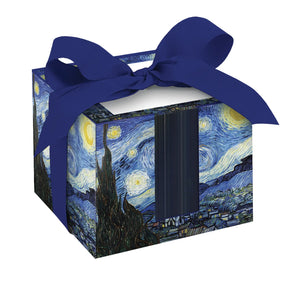 Fine Art Note Cube Box,     "Starry Night" by Vincent Van Gogh
