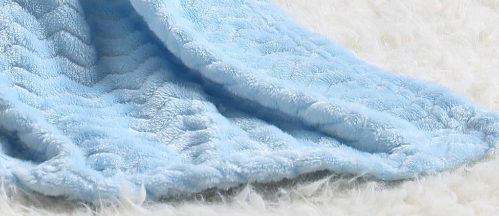 Fleece Infant Blanket, 30 x 40 in, Blue Color
