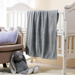 Load image into Gallery viewer, Fleece Infant Blanket, 30 x 40 in, Grey Color
