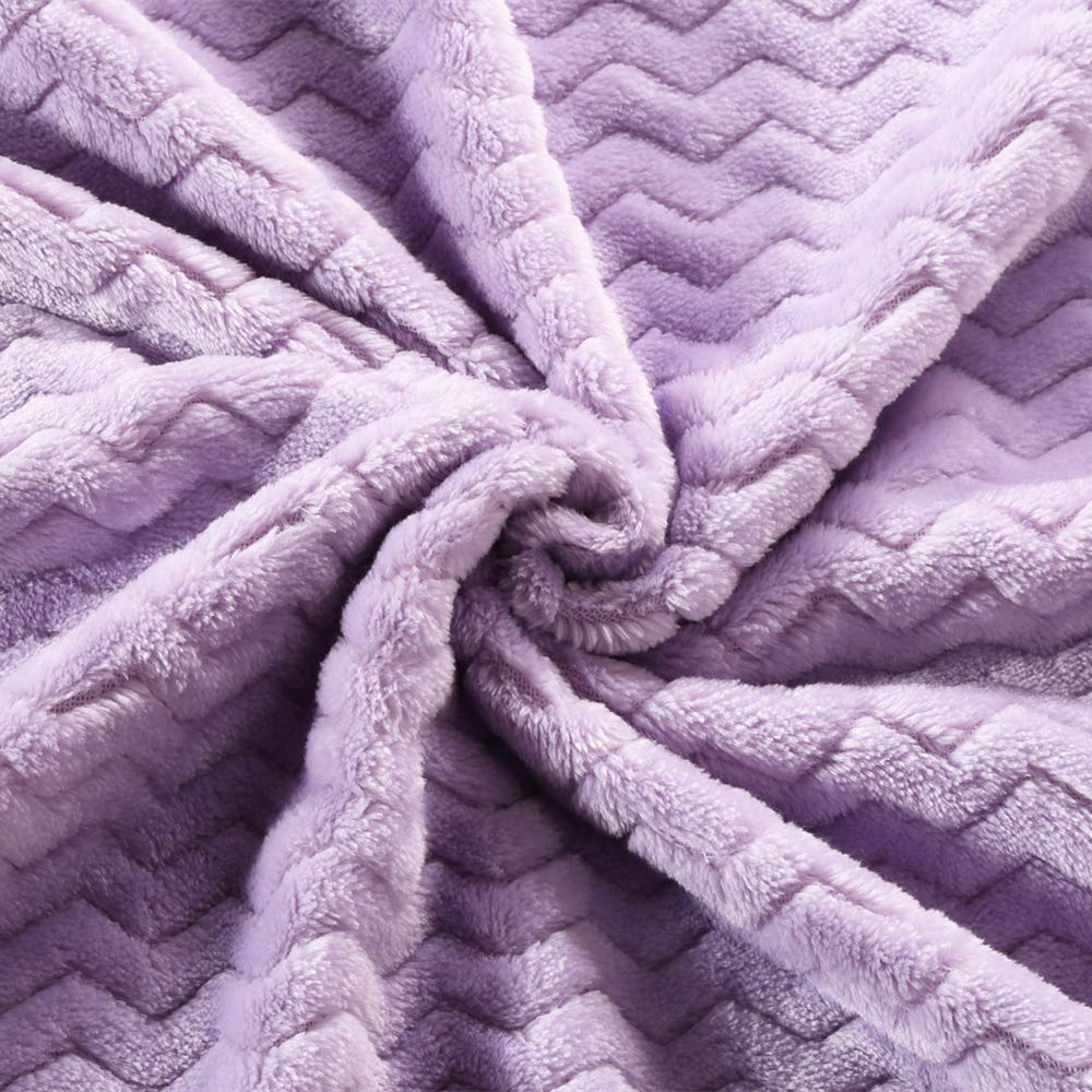 Fleece Infant Blanket, 30 x 40 in, Lavender Color