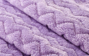 Fleece Infant Blanket, 30 x 40 in, Lavender Color