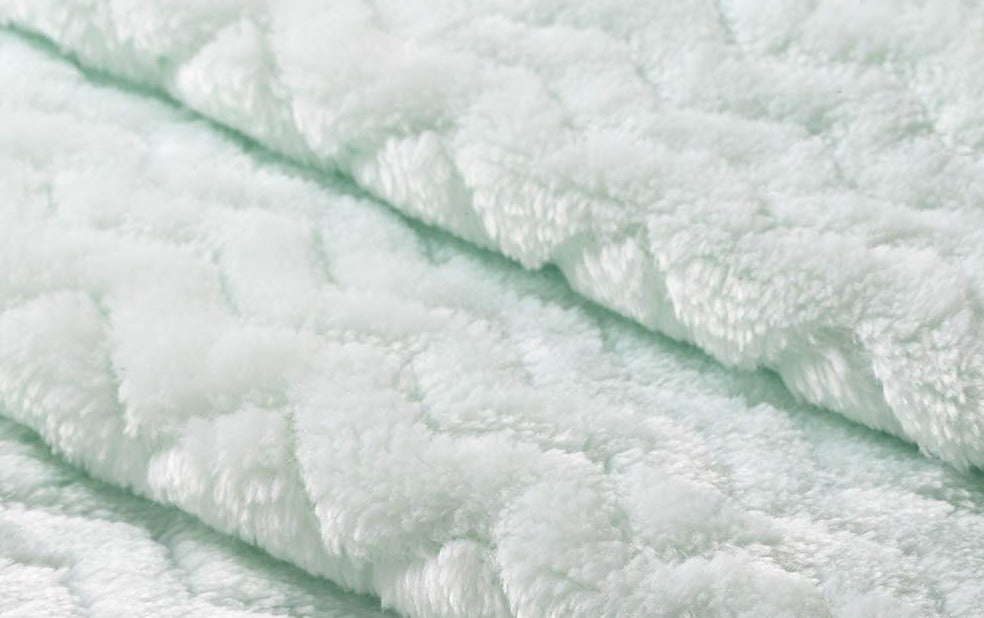 Fleece Infant Blanket, 30 x 40 in, Light Mint Color