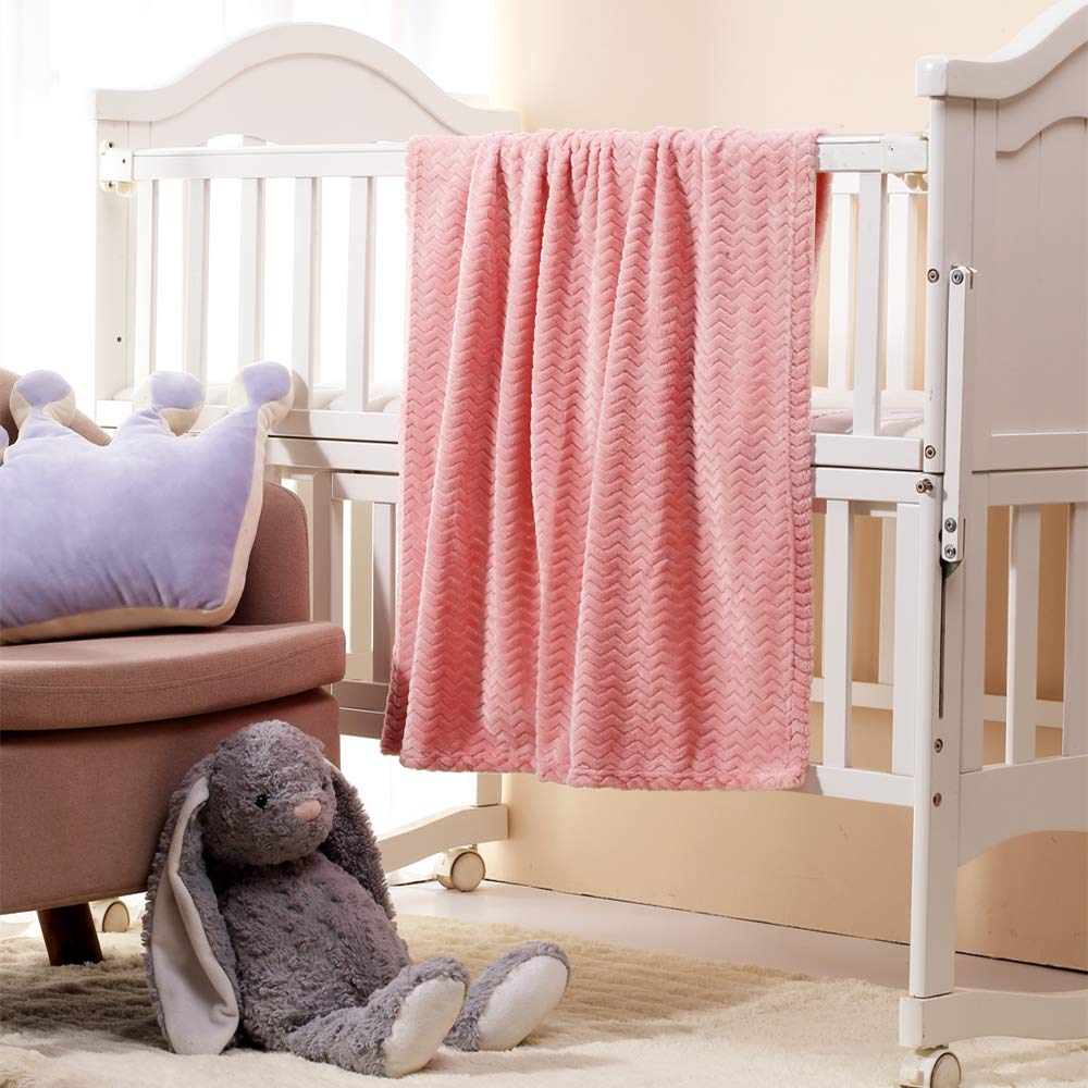Fleece Infant Blanket, 30 x 40 in, Pink