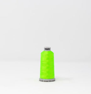 Fluorescent Bright Light Green Color, Polyneon Machine Embroidery Thread, (#40 Weight, Ref. 1599), Various Sizes by MADEIRA