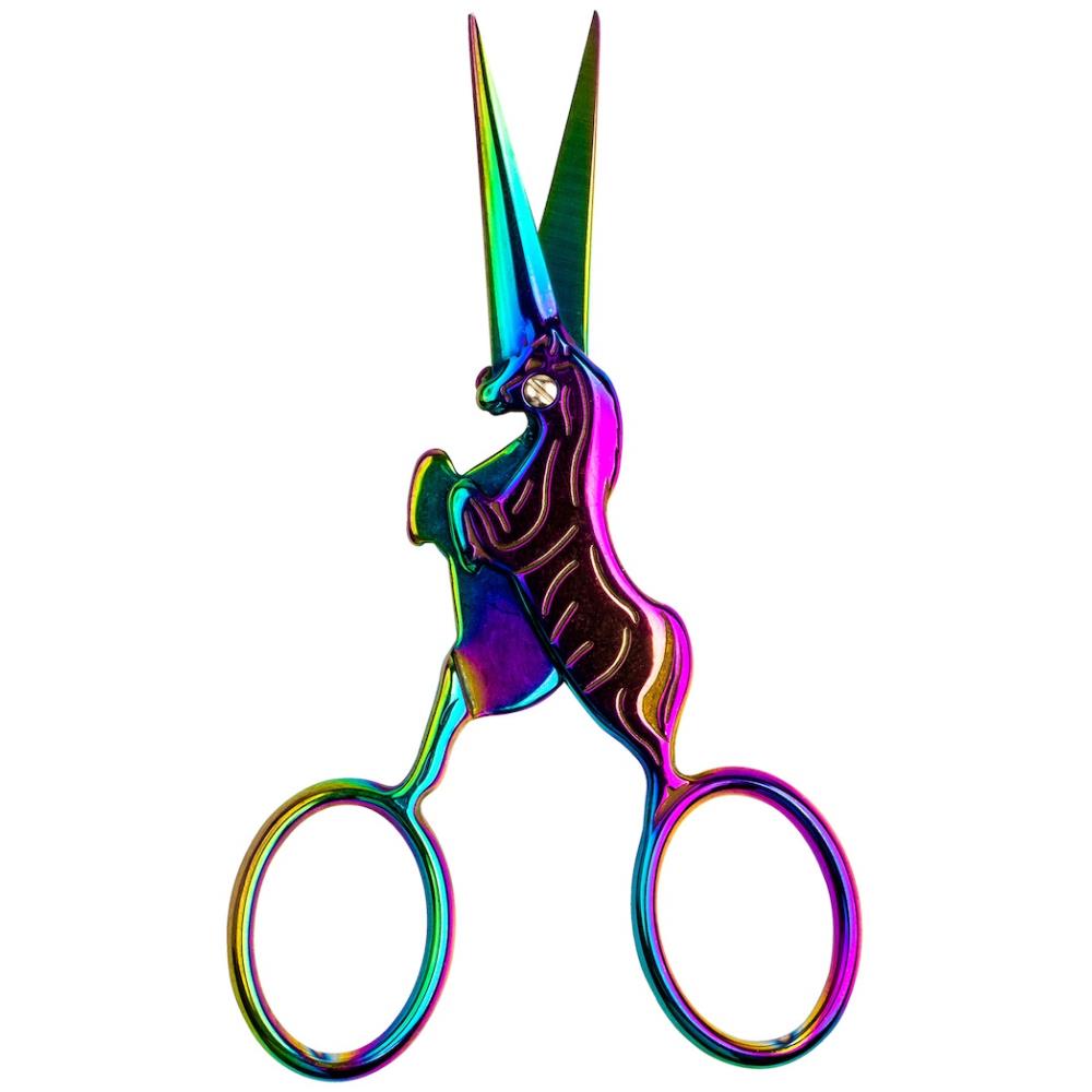 Forged Unicorn Embroidery Scissors (Spectrum Finish) 4" by Singer