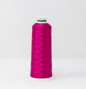 Fuchsia Pink Color, Classic Rayon Machine Embroidery Thread, (#40 / #60 Weights, Ref. 1110), Various Sizes by MADEIRA