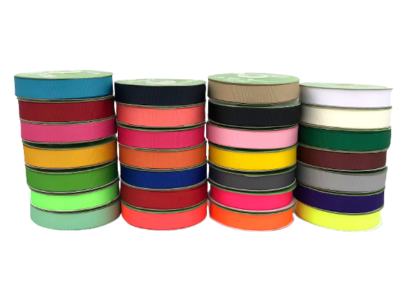 3/4 (0.75) Inch, Light-Weight Flat Grosgrain Ribbon with Woven Edge, 27 yards