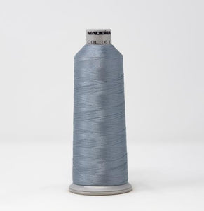 Gull Gray Color, Polyneon Machine Embroidery Thread, (#40 Weight, Ref. 1613), Various Sizes by MADEIRA