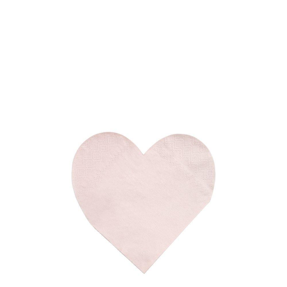 Heart-Shaped Napkins (Small),  Pack of 20