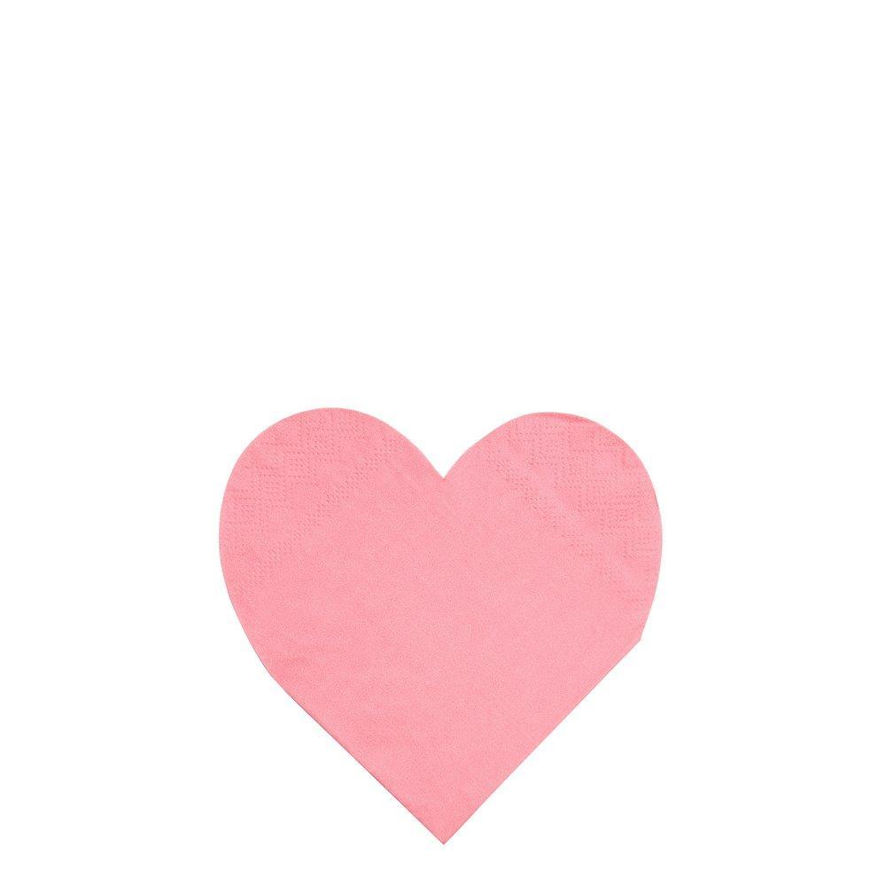 Heart-Shaped Napkins (Small),  Pack of 20