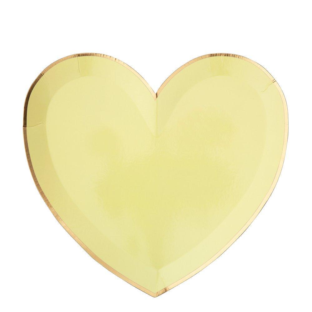 Heart-Shaped Plates (Large),  Pack of 8