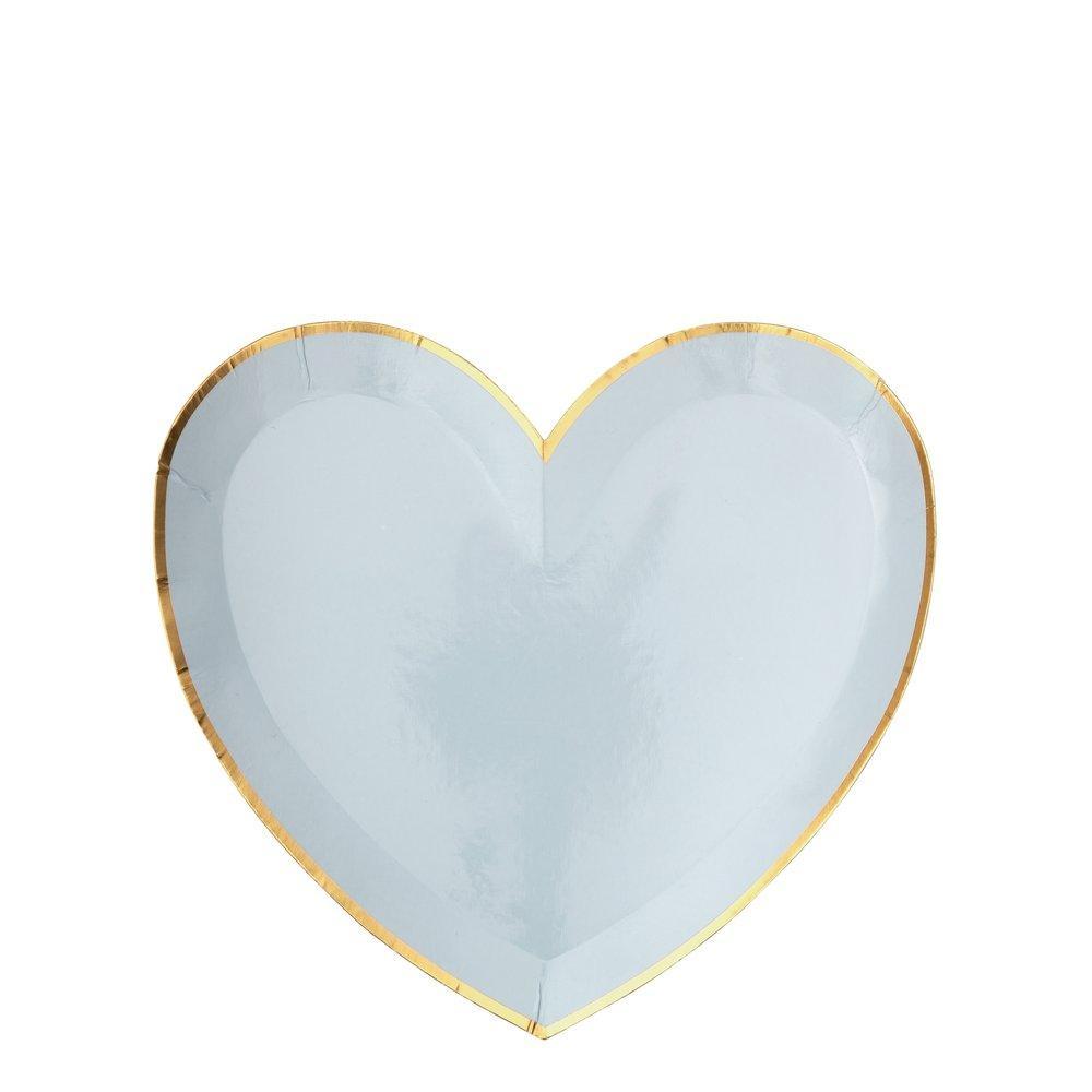 Heart-Shaped Plates (Small),  Pack of 8