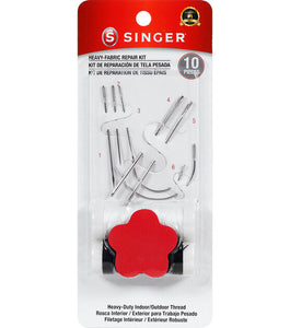 Heavy Duty Fabric Repair Hand Sewing Needles Kit (with Threads) by Singer®