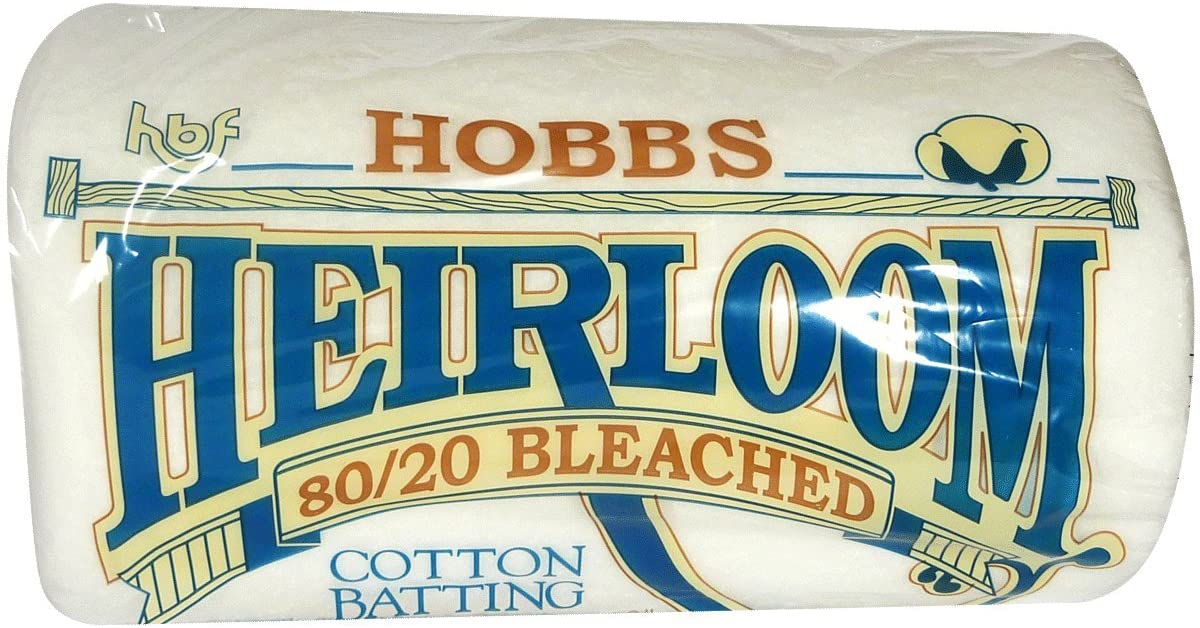 Hobbs Heirloom  80/20 Bleached (Cotton / Poly Blend) Batting,  Various Sizes