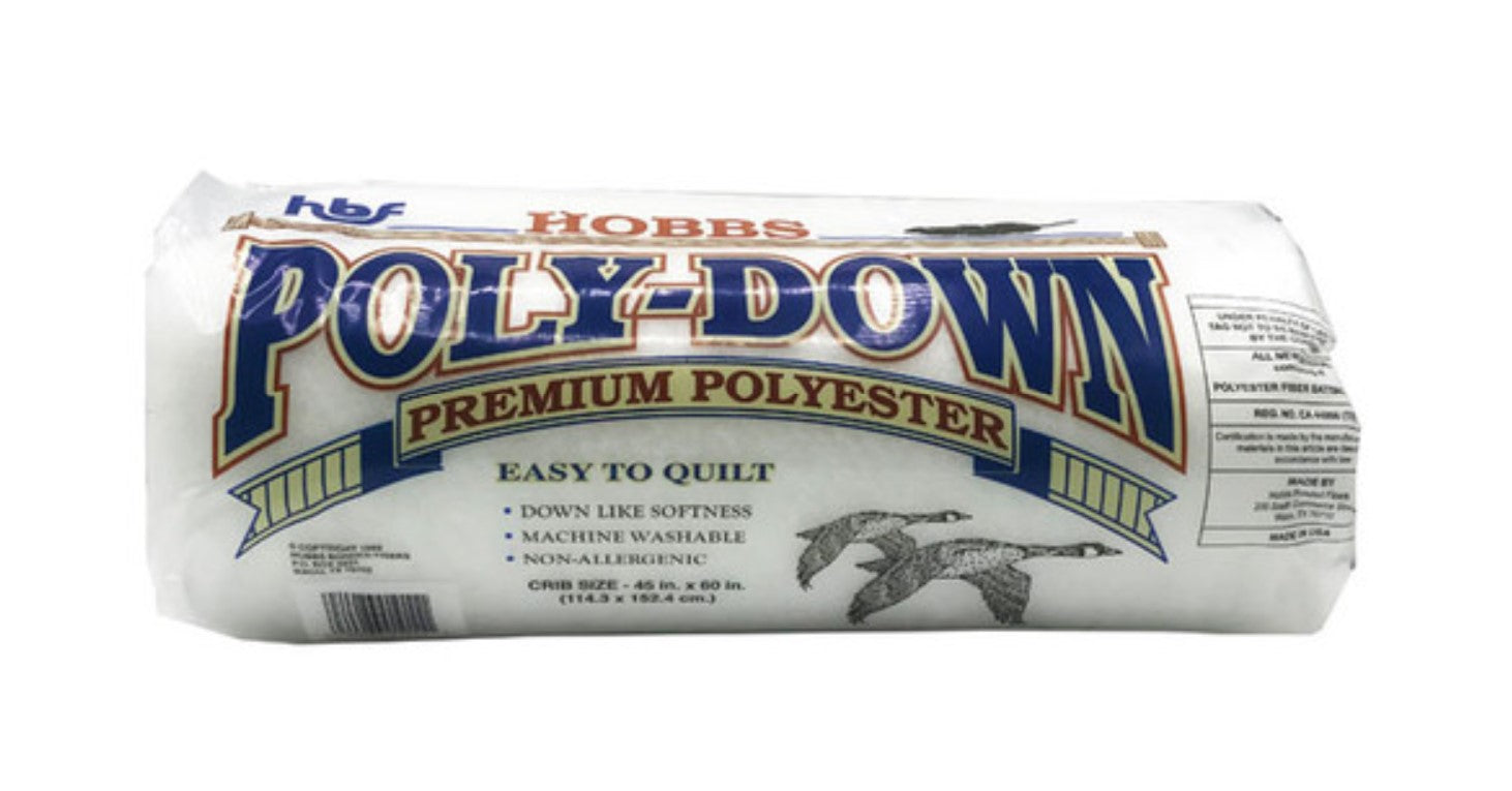 Hobbs Poly-Down Premium 100% Polyester Batting, Various Sizes – Blanks for  Crafters