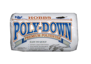 Hobbs Poly-Down Premium 100% Polyester Batting, Various Sizes