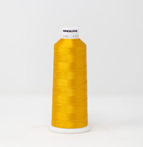 Honey Yellow Gold Color, Classic Rayon Machine Embroidery Thread, (#40 Weight, Ref. 1372), Various Sizes by MADEIRA