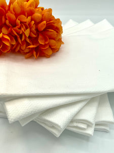 Guest Towel Plain Pique, White Color