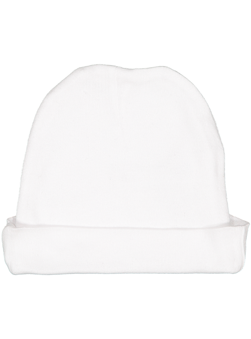 Infant Baby Cap, 100% Cotton,   (White)