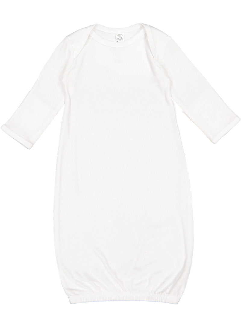 Infant Gown (100% Cotton), White