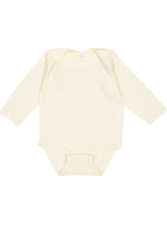 Load image into Gallery viewer, Baby Long Sleeve Bodysuit, 100% Cotton, Natural
