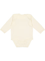 Load image into Gallery viewer, Baby Long Sleeve Bodysuit, 100% Cotton, Natural
