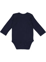 Load image into Gallery viewer, Baby Long Sleeve Bodysuit, 100% Cotton, Navy
