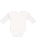 Load image into Gallery viewer, Baby Long Sleeve Bodysuit, 100% Cotton, White
