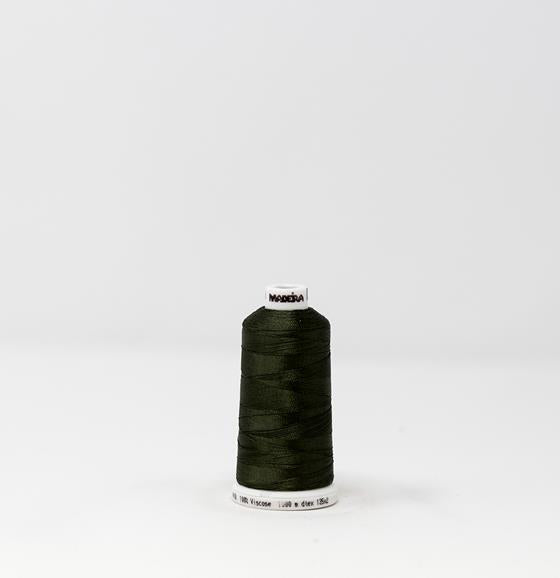 Kale Green Color, Classic Rayon Machine Embroidery Thread, (#40 Weight, Ref. 1394), Various Sizes by MADEIRA