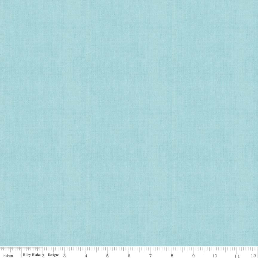 Linen Fabric - Aqua Color, Ref. LN300-AQUA -- Linen Collection by Riley Blake Designs®