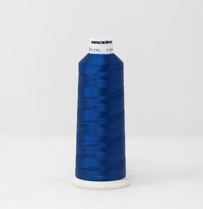 Lapis Blue Color, Classic Rayon Machine Embroidery Thread, (#40 / #60 Weights, Ref. 1042), Various Sizes by MADEIRA