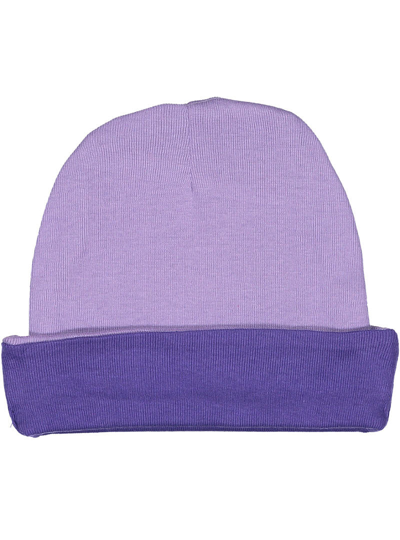 Infant Baby Cap, 100% Cotton,    (Lavender & Purple)