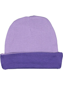 Infant Baby Cap, 100% Cotton,    (Lavender & Purple)