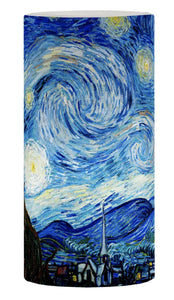6" Flameless LED Candle (with Remote Control),     "Starry Night" by Vincent Van Gogh