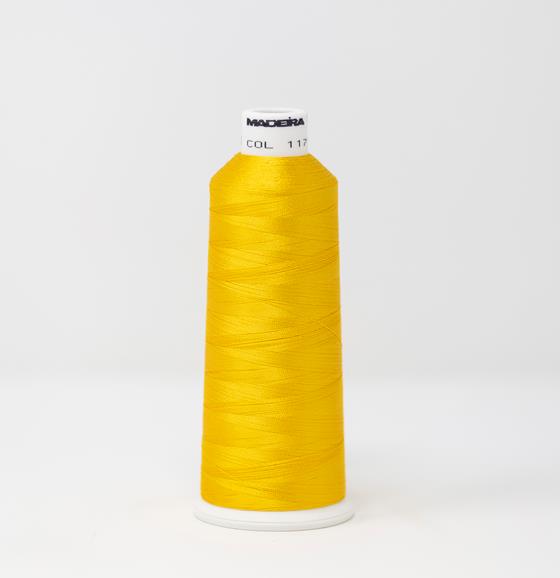 Lemon Drop Yellow Gold Color, Classic Rayon Machine Embroidery Thread, (#40 Weight, Ref. 1171), Various Sizes by MADEIRA