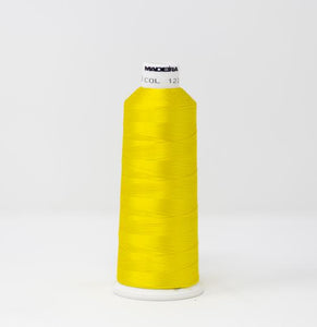 Lemon Tart Yellow Color, Classic Rayon Machine Embroidery Thread, (#40 Weight, Ref. 1223), Various Sizes by MADEIRA