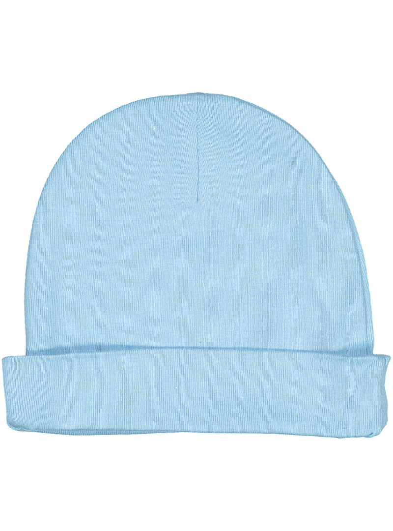 Infant Baby Cap, 100% Cotton,    (Light Blue)