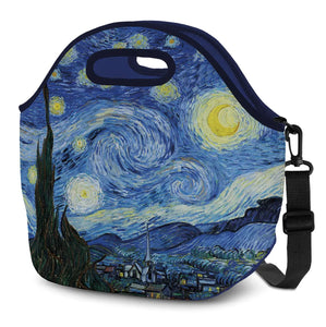 Neoprene Insulated Lunch Tote,    "Starry Night" by Vincent Van Gogh