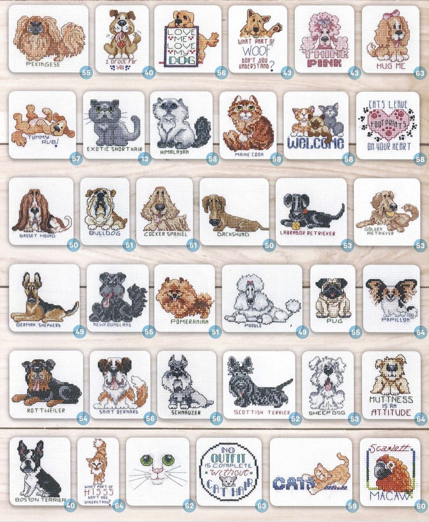 Cross Stitch Luvable Pets Book by Linda Gillum - Leisure Arts