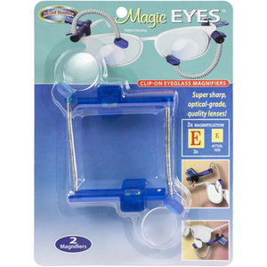 Magic Eyes, Clip-on Eyeglass Magnifier by Taylor Seville