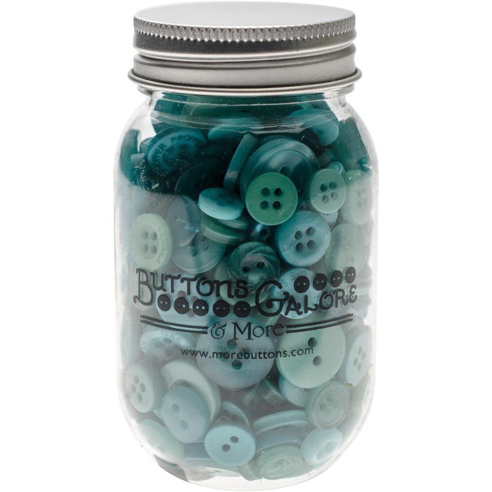 Buttons Mason Jars, Bali Blue