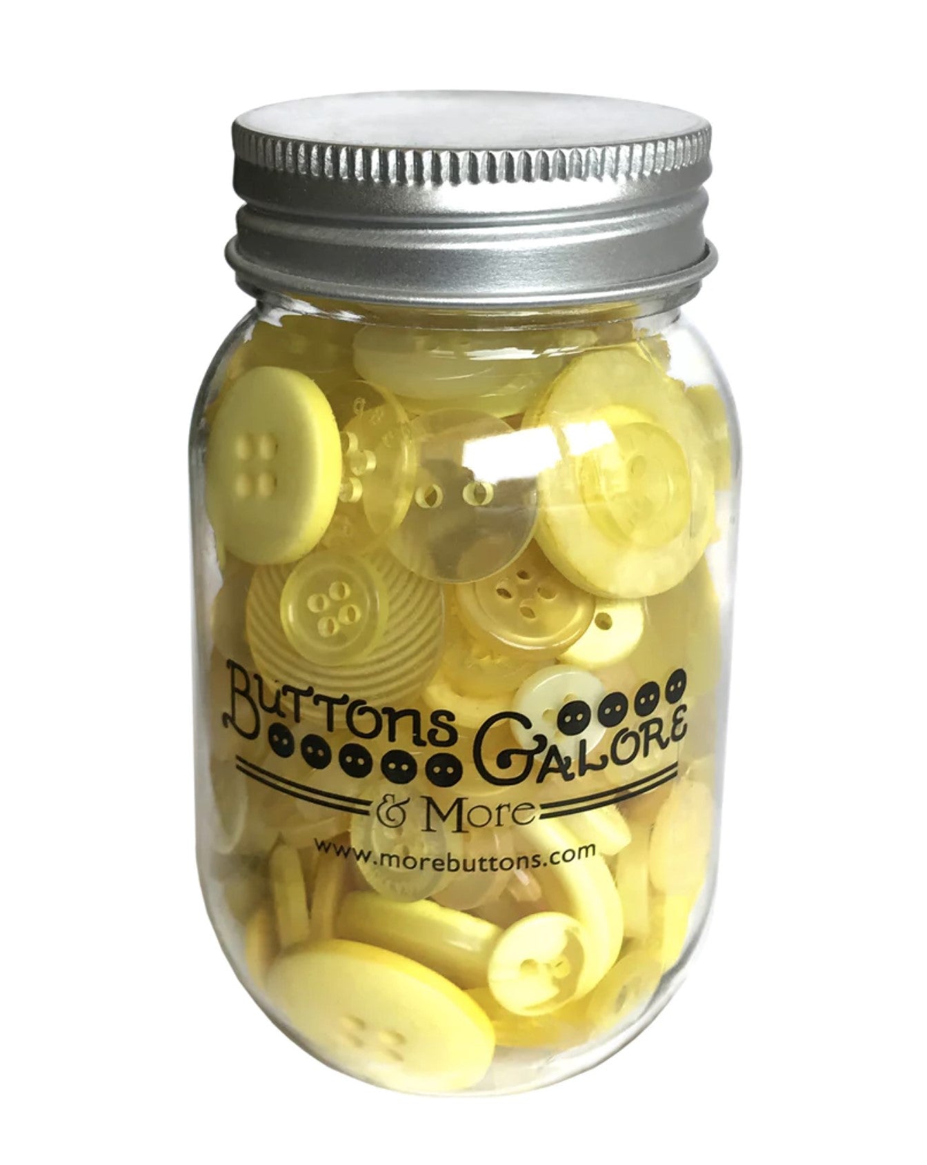 Buttons Mason Jars, Lemon Twist
