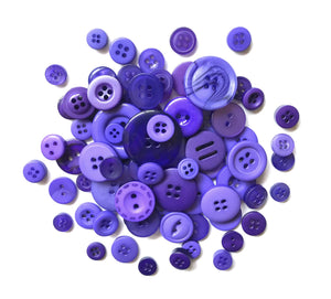 Buttons Mason Jars, Ultra Violet